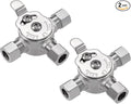 2 PCS Below Deck Mixing Valve, 3/8" Compression LF Brass Body, Thermostatic by Pronese