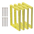 MAKERELE 1 Gang Electrical Outlet Box Extender, 1/4 Inch Yellow, 4 Pack | by MAKERELE