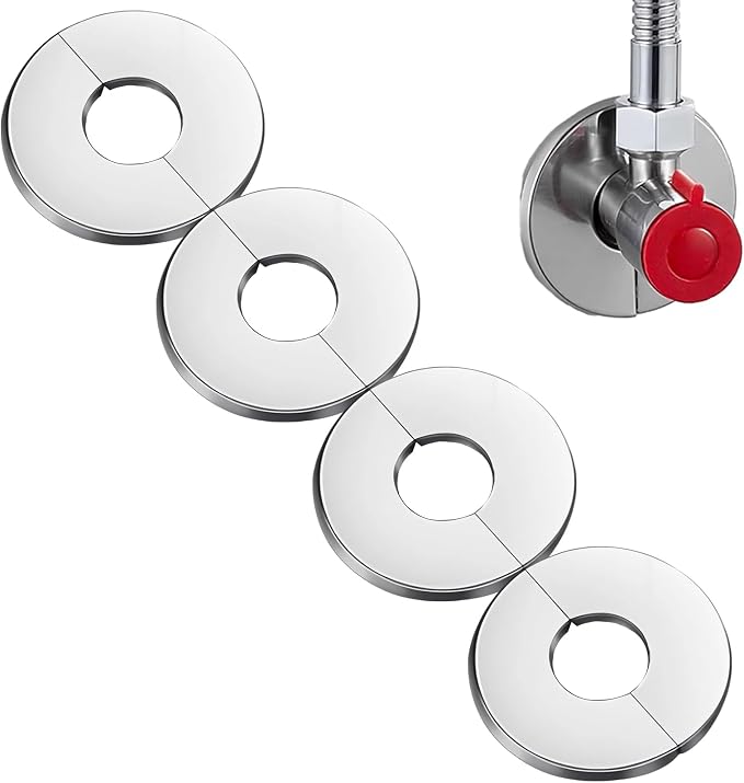 YadkIDrnE 4Pcs 22mm Split Escutcheon Plate, Self Adhesive Cover | 4Pcs by YadklDrnE