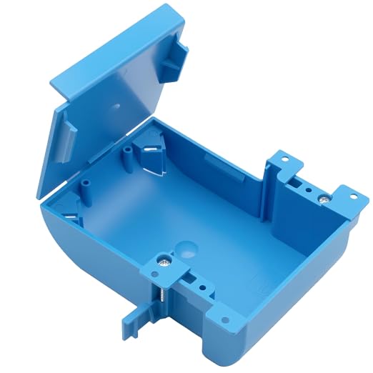 1-Gang 18 Cubic Inch Shallow Old Work Outlet Box, 1 Pack | PVC construction by Unknown
