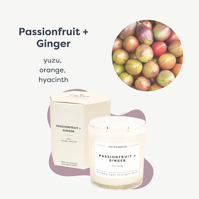 Passionfruit & Ginger 3 Wick Scented Candle - Image 2