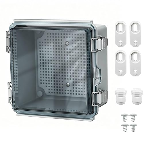 IP67 Waterproof Electrical Junction Box, 5.9x5.9x3.5 ABS Plastic Enclosure | by NineLeaf