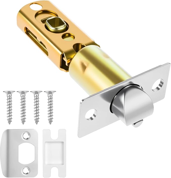 Adjustable Deadbolt Lock Latch 2-3/8" & Adjustable Door Knob Latch 1-3/8" | by Lusofie