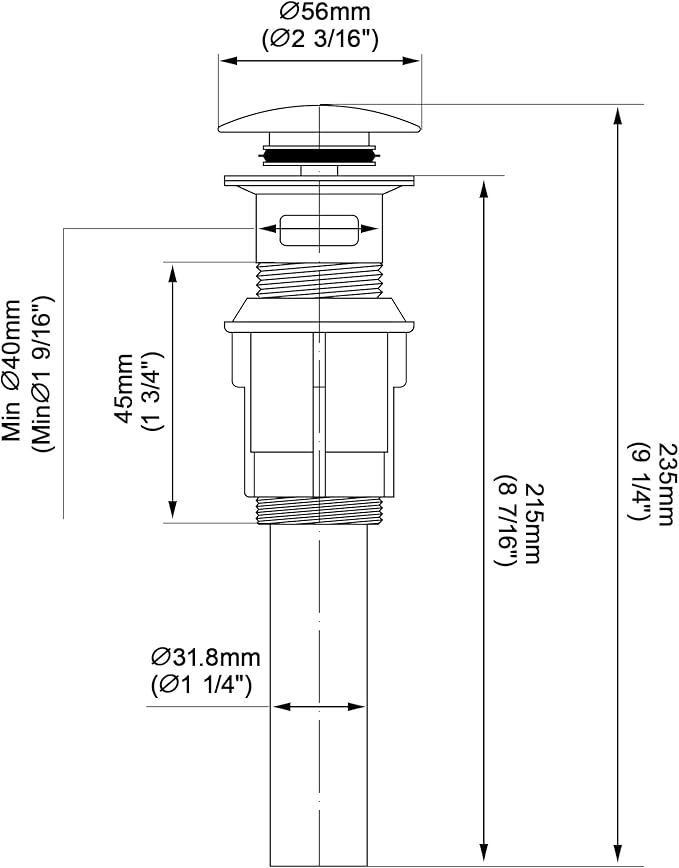 TIORIY Pop Up Bathroom Sink Drain - Image 2
