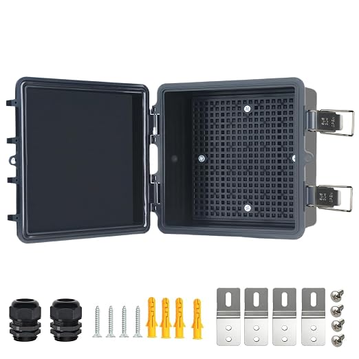 Electrical Junction Box, IP67 Waterproof Outdoor Box ABS Plastic Enclosure by Qukipet