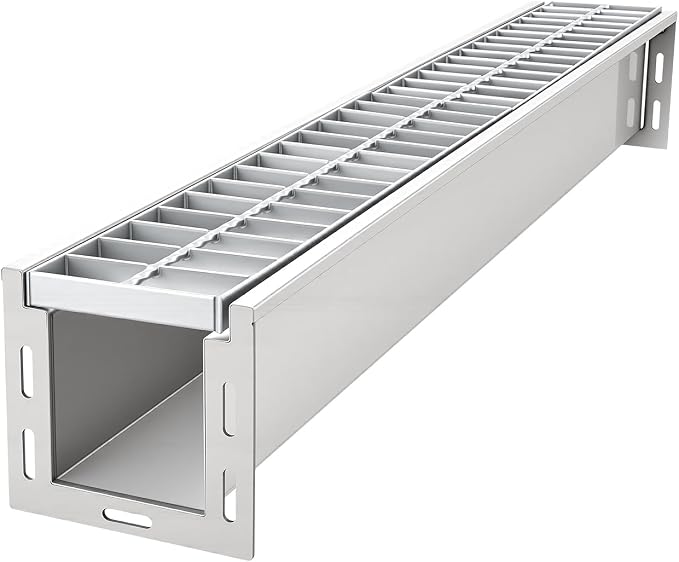 VEVOR Trench Drain, 39.2 x 5.8 x 5.5 in, Linear Drainage Channel - Image 9