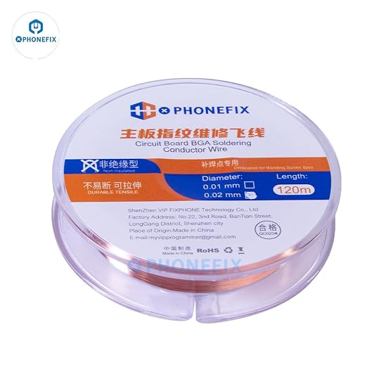 0.02mm 120M Phone Motherboard Soldering Jump Wire Pure Copper Non-Insulated - Image 9