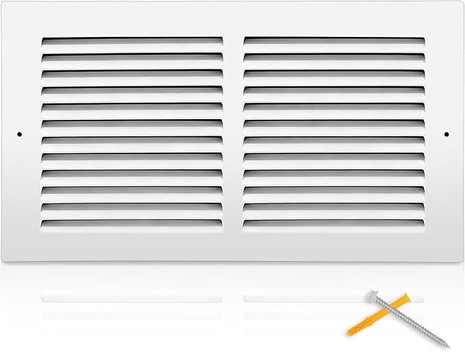 Fancat 12x6 Duct Opening | Steel Return Air Grille | Vent Cover Grill by SmarterAirBetterLiving