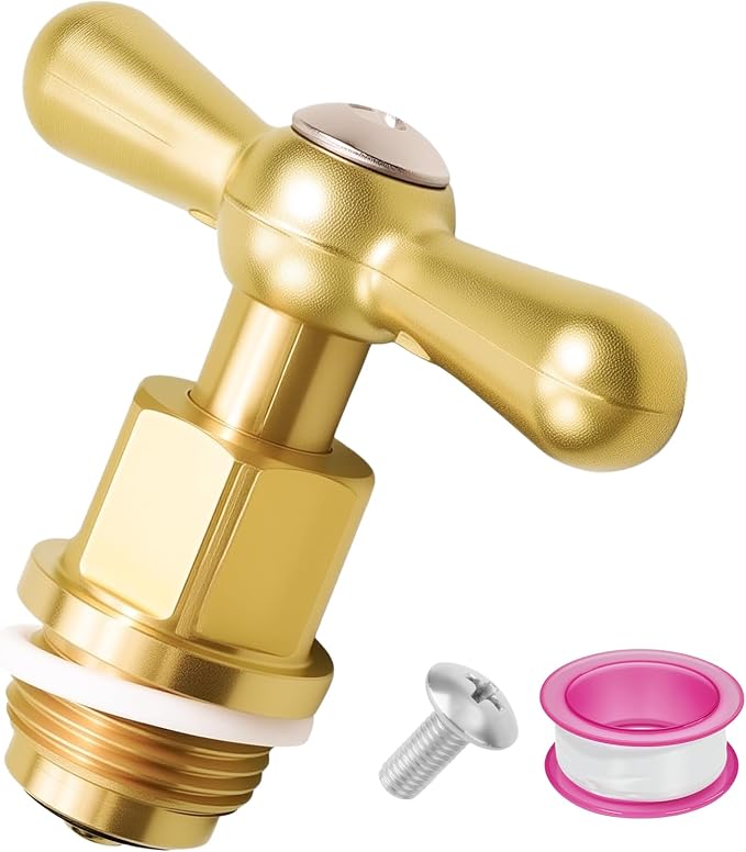 Brass Globe Valve Faucet Stem and Bonnet Replacement Kit PP806-15 by Unknown