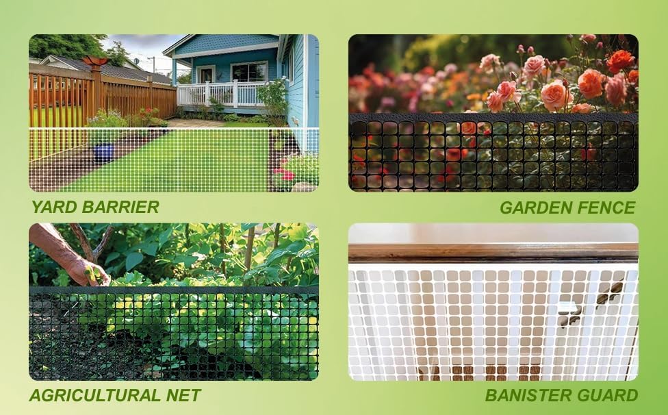 PotatoLife White Plastic Garden Fence, Hardware Mesh - Image 4