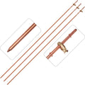 3 Pack Grounding Rod with Clamp 4 Feet Long Copper Electrical Ground Rod by CYANTEKOMS