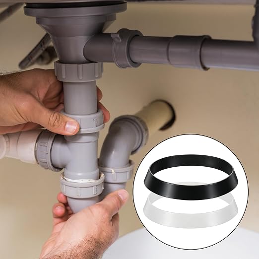 10 Pcs Sink Drain Gasket Set, 1-1/2 Inch Silicone Seal Ring Washer, Slip-Joint - Image 6