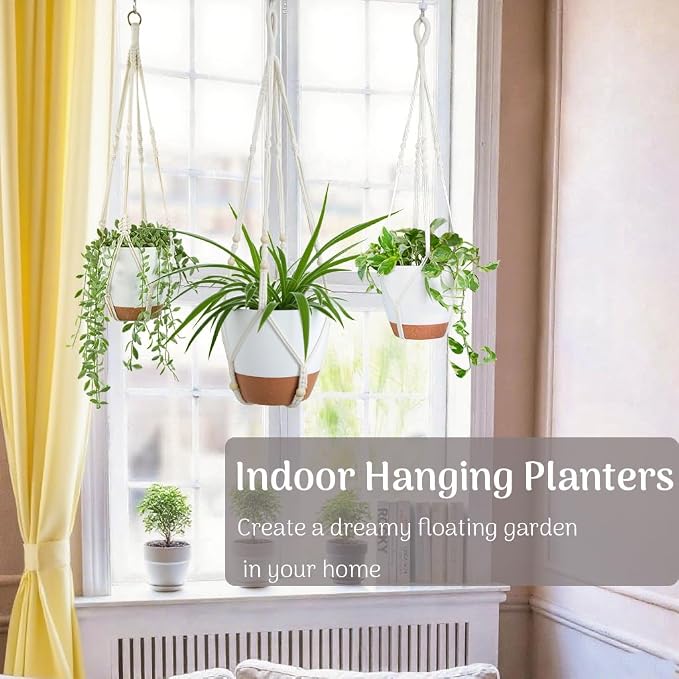 3 Pack Self Watering Hanging Planters - Image 4