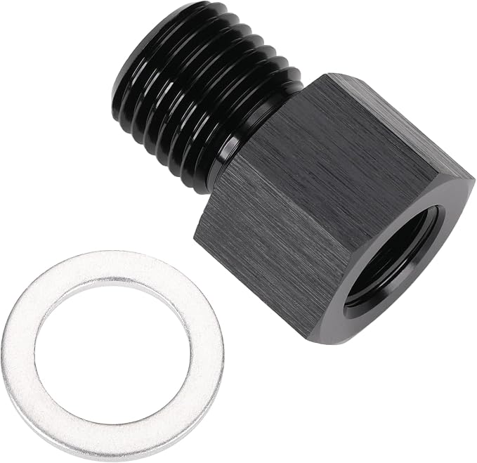M12x1.25 Male Metric to 1/8 NPT Female Oil Pressure Sensor Adapter Fitting by Podavelle
