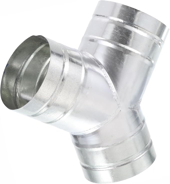 Y Shape 5"x5"x5" Duct Splitter, 3 Way Duct Hose Connector, 90° Degree Dust by PURIFRIZ