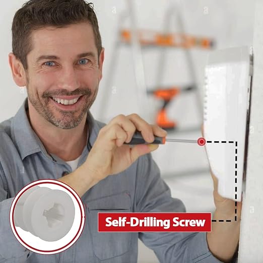 120Pcs #8 Self Drilling Drywall Anchors and Screws Kit | #8 x 1-1/4" Superb - Image 6