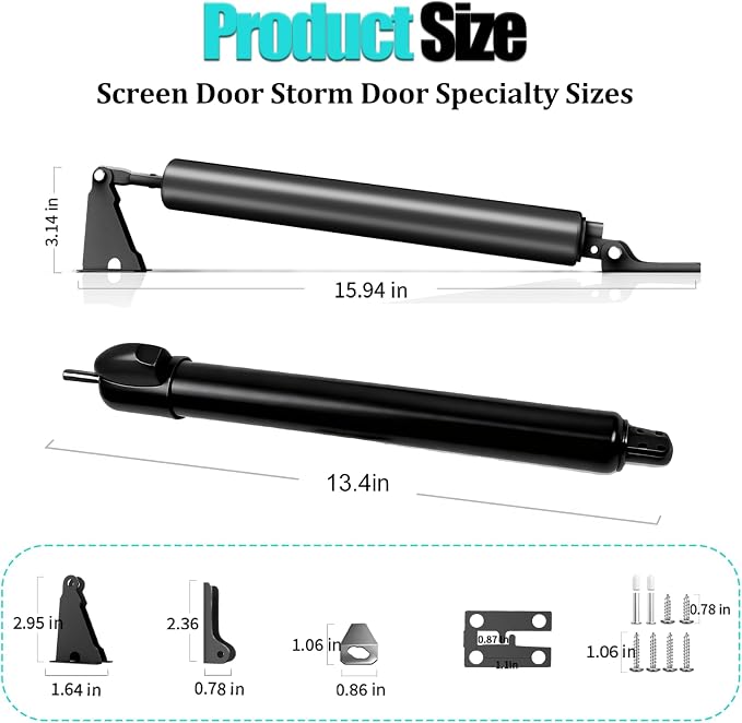 Screen Door Closer, Storm Door Closer -Lasts - Image 7