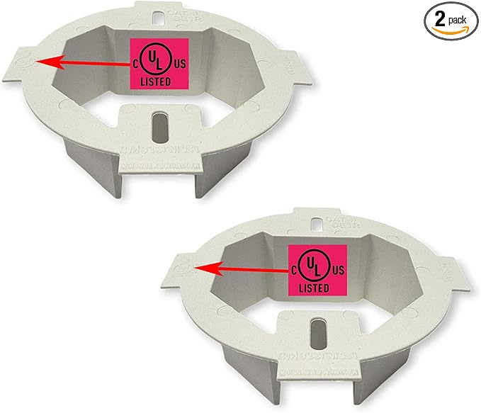 iMBAPrice IMBA-BE1R-2 UL Listed 1-Gang Plastic Electrical Ceiling Box Extender by iMBAPrice