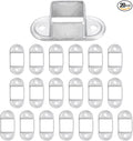 uxcell 20 Pack Square Post Flange Base, Fits 1.2x1.2 Square Tube Galvanized by uxcell
