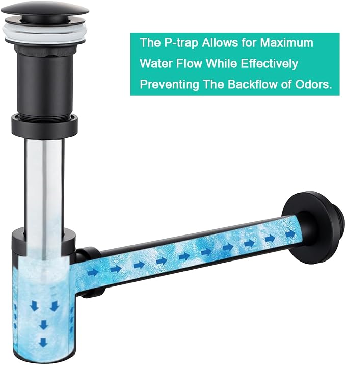Bottle P-Trap Pop Up Drain - Image 7