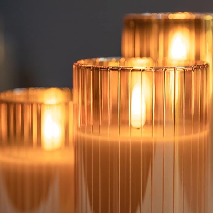 ANGELLOONG Gold Flickering Flameless Candles - Image 5