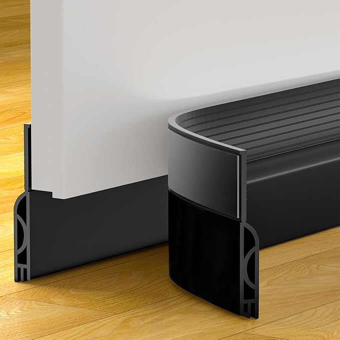 Door Draft Stopper, Door Sweep for Bottom of Door, Weather Stripping Door Seal by OXRQ