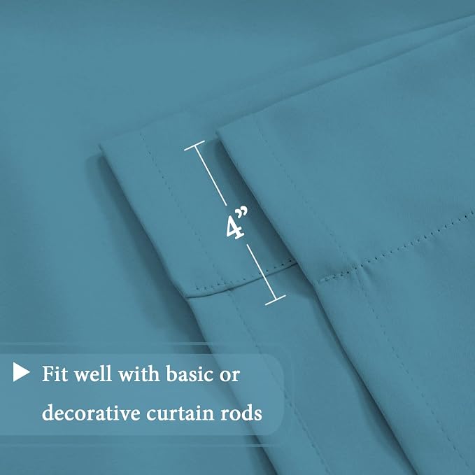 H.VERSAILTEX Blackout Tie Up Curtain Thermal Insulated Curtain Bathroom - Image 6