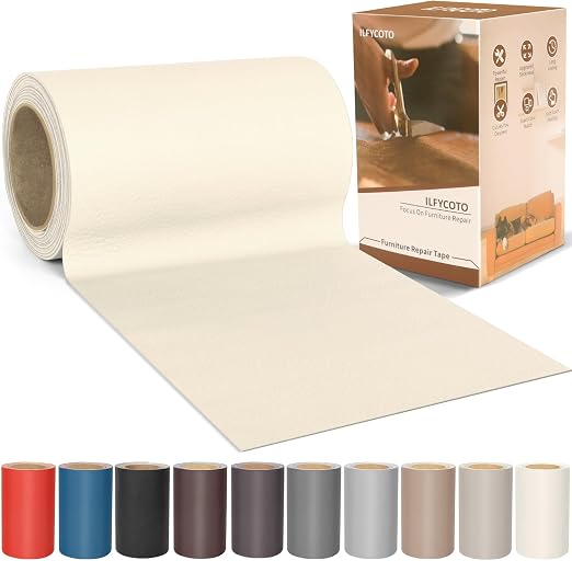 Vinyl Repair Kit, Leather Repair Kit 4 x 70 inches Leather Repair Patch by ALLFORYOU