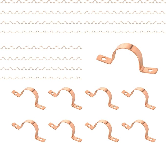 150 Pack Niikappu Copper Pipe Strap Clamp Hanger by Unknown