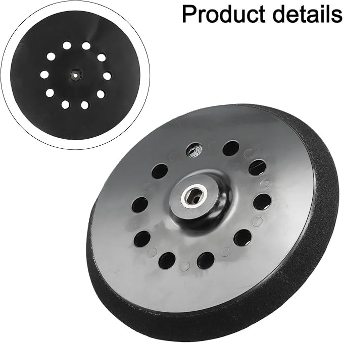 9 Inch 10-Hole Sanding Disc Support Plate, - Image 4