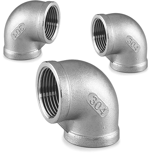 Stainless Steel 304 Cast Pipe Fitting, JoyTube 1/2" to 1/2" Female to Female by JoyTube