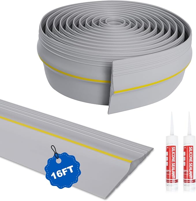 DGSL 16FT Garage Door Threshold Seal Strip, Waterproof Rubber | Universal by DGSL
