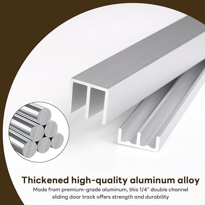 Aluminum Sliding Door Track Set - Image 6