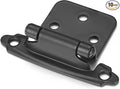 Matte Black Cabinet Hinges, 1/2” Overlay, 10 Pack | by Vallecloud