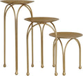 Hosley Style Gold Iron Pillar Candle Holders by HOSLEY