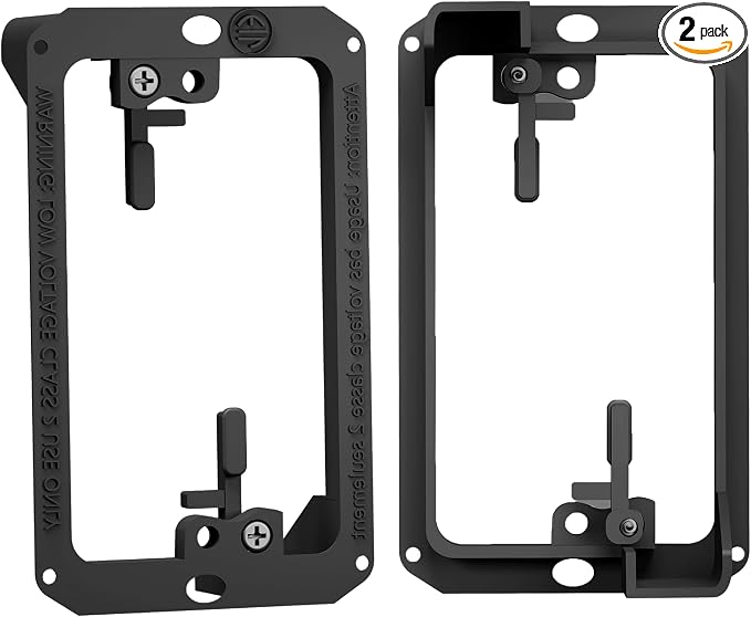 BestMounts Low Voltage Mounting Bracket 1 Gang, 2 Pack by BestMounts