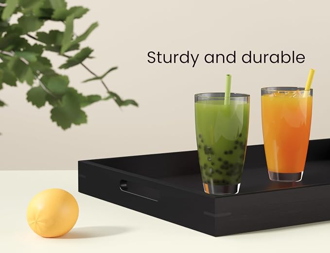 Fibogollo Bamboo Set of 2 Serving Tray - Image 3