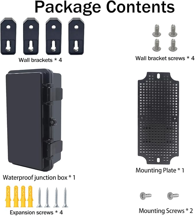 Junction Box, Hinged Black Cover IP67 Waterproof ABS Project Box - Image 7