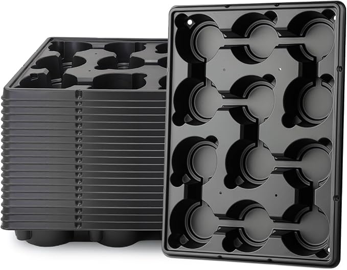 RooTrimmer 12 Cell Round Nursery Pot Trays Thickened Durable Seedling Pots by RooTrimmer