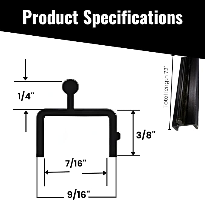 KC Hardware Aluminium Sliding Screen Door Bottom Track, Patio Door Track - Image 2