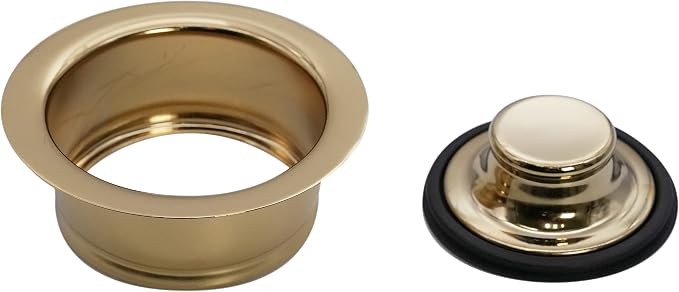 Westbrass R2089-01 4-1/4" Kitchen Sink Waste Disposal Drain Flange and Stopper - Image 3