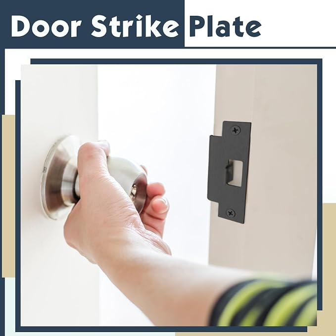Tandefio 4 7/8 x 3 3/8 x 1 1/4 Inch Deadbolt Strike Plate, Residential - Image 6