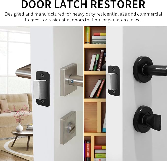 4Pack Deadbolt Strike Plate Door Backplate, Door Strike Plate - Image 6