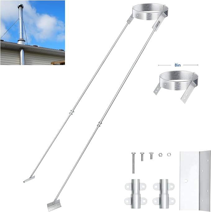 2026 New Silver Plated High-End Ebusin 8" Extended Roof Bracket Supports by Ebusin