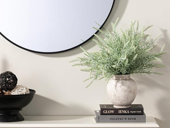 Ceramic Flower Vase, Rustic Farmhouse Decorative Vase Pottery Pampas Grass Vases - Image 8