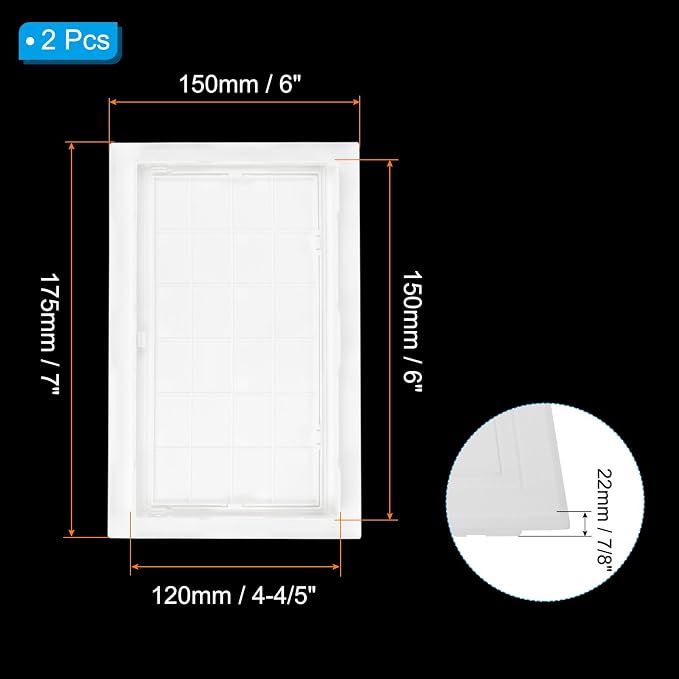 PATIKIL 6x5 inch Removable Hinged Access Panel - Image 2