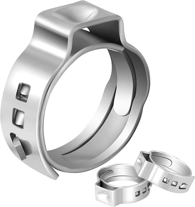 200 Pack 3/4 Inch Pex Cinch Clamp Rings, Premium 304 Stainless Steel PEX Crimp by GUOFIS