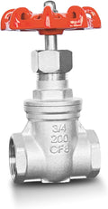 3/4" NPT Gate Valve, Heavy Duty Stainless Steel, Female Thread, DN20 | Manual by SYWUWV