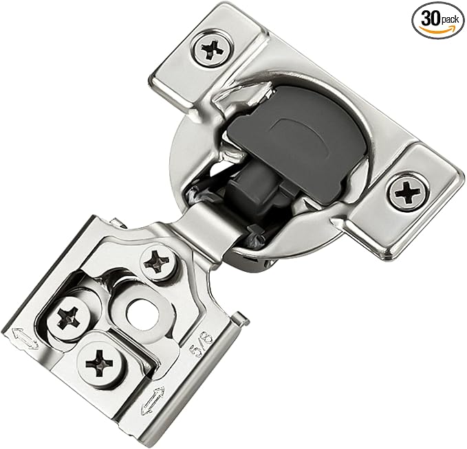 Soft Close Hinges for Kitchen Cabinet Hinges, 5/8 Inch Overlay, 30 Pack | 15 by Ravinte