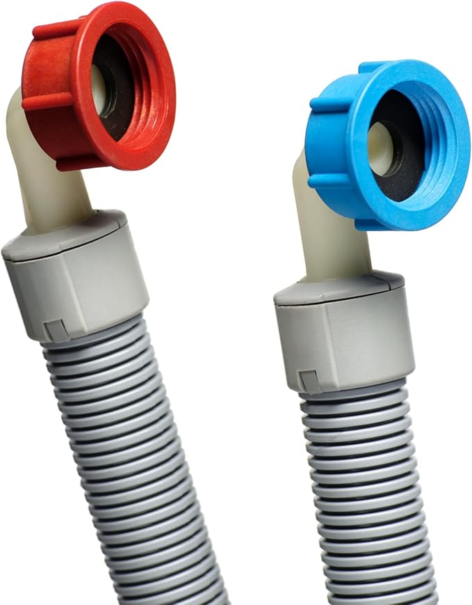 Premium Flood Prevention Washing Machine Hose Set w/Integrated Automatic Water - Image 4